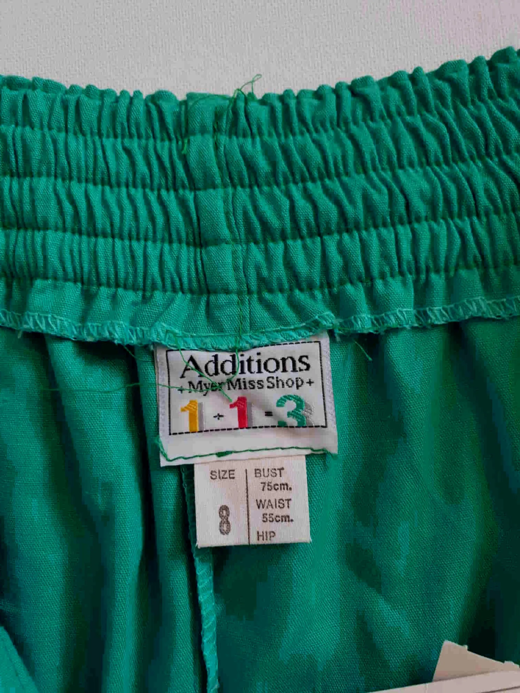 1980s Jade Green Baggy Pants - New Old Stock