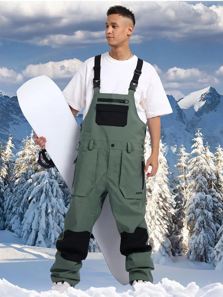 2025 Winter Men Ski & Snowboard Bibs Pants