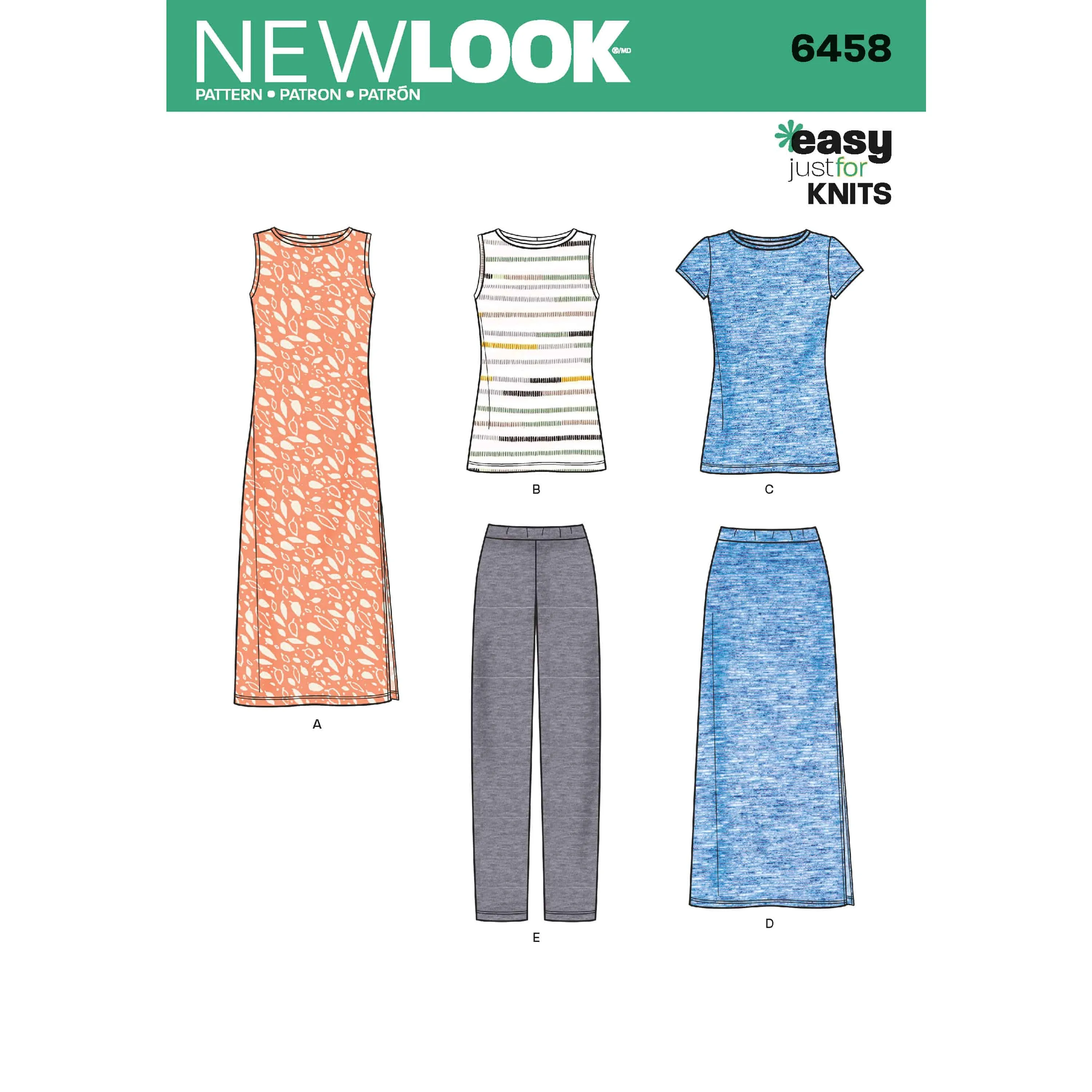 6458 Misses' Easy Knit Separates