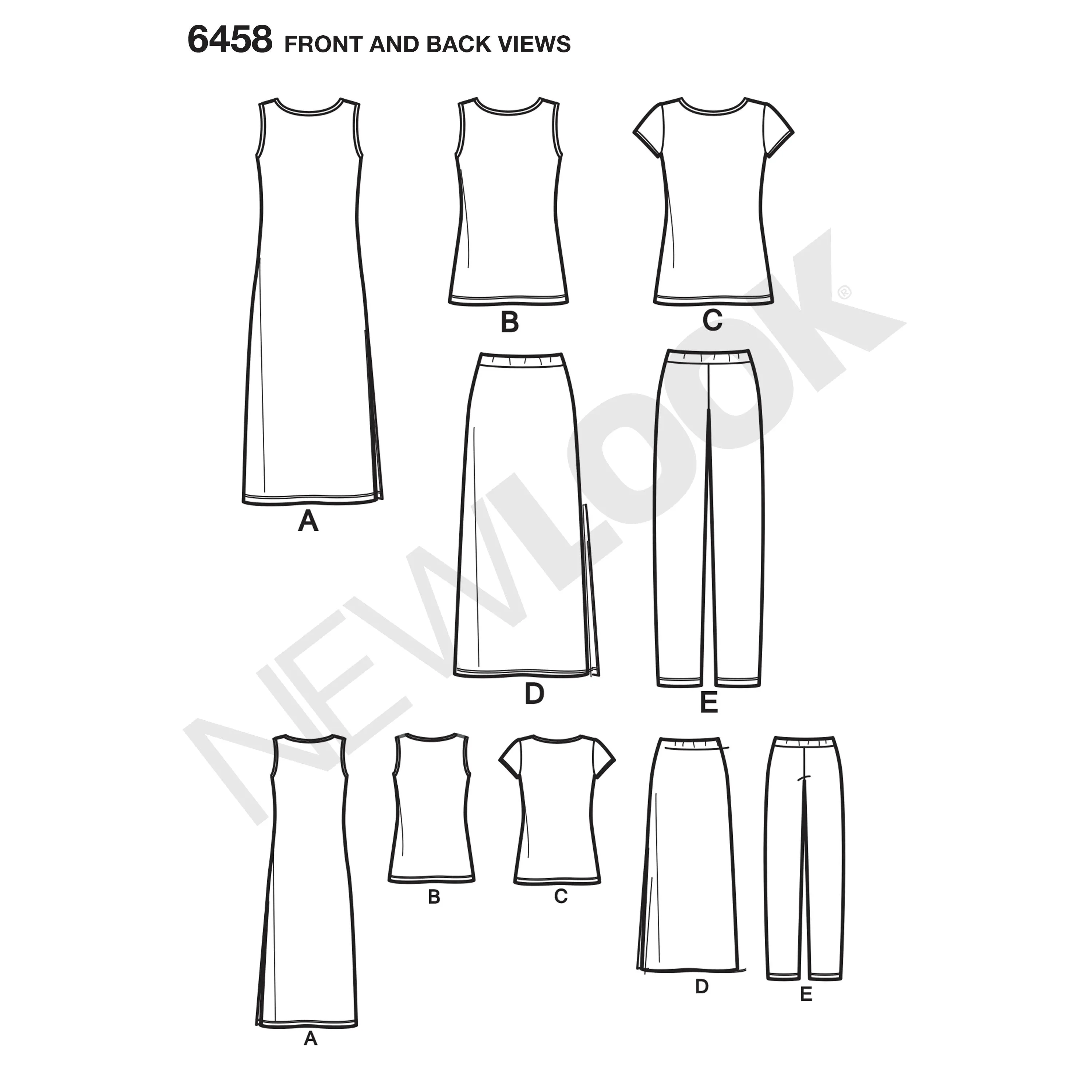 6458 Misses' Easy Knit Separates