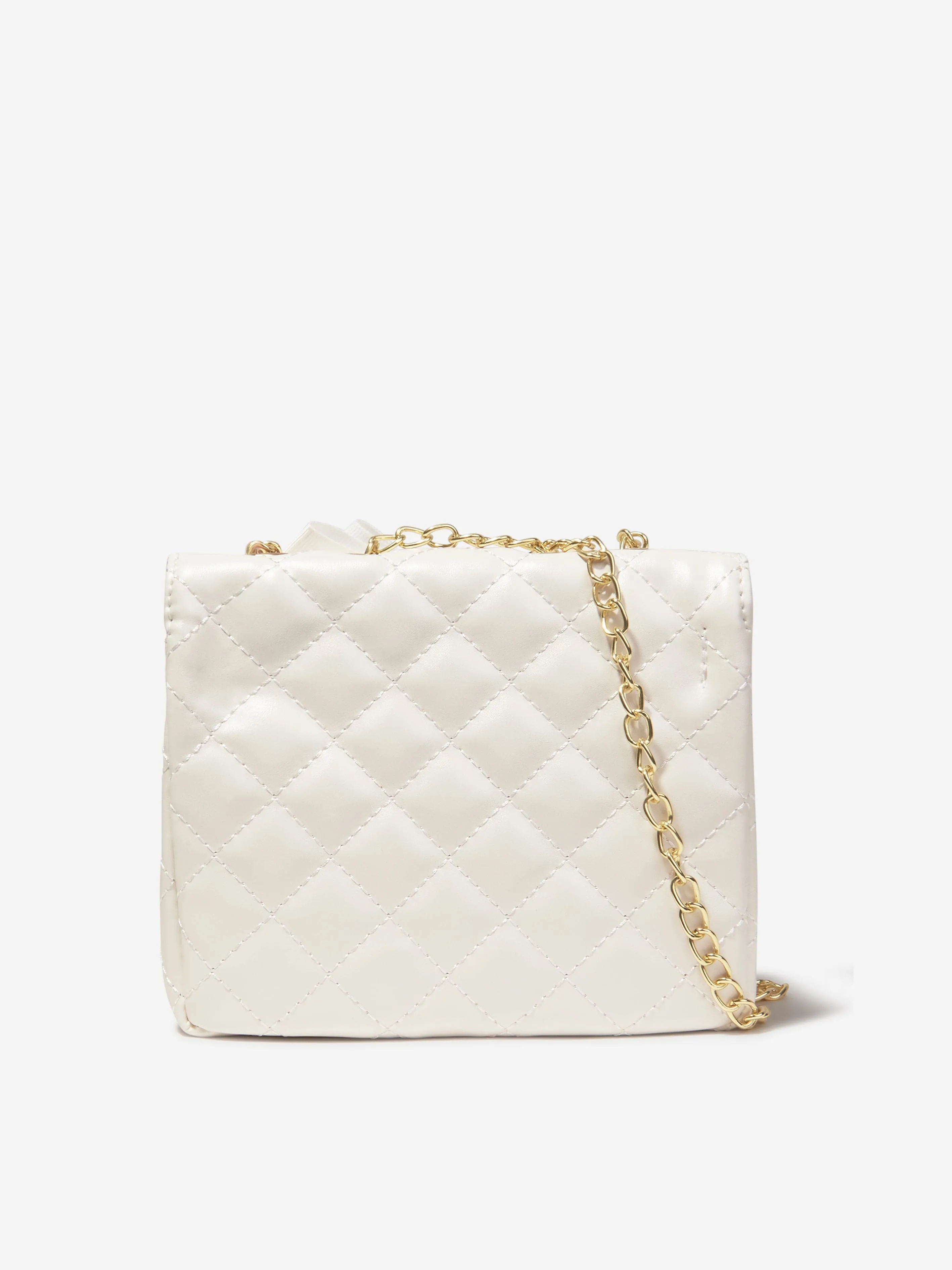 Angels Face Girls Skyla Quilted Shoulder Bag in White