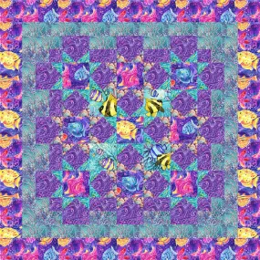 Aquarium Quilt Pattern LOB-103 - Paper Pattern