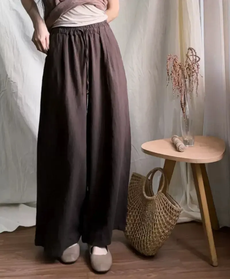 Babakud Women Dark Brown Trendy High- Waist Pants