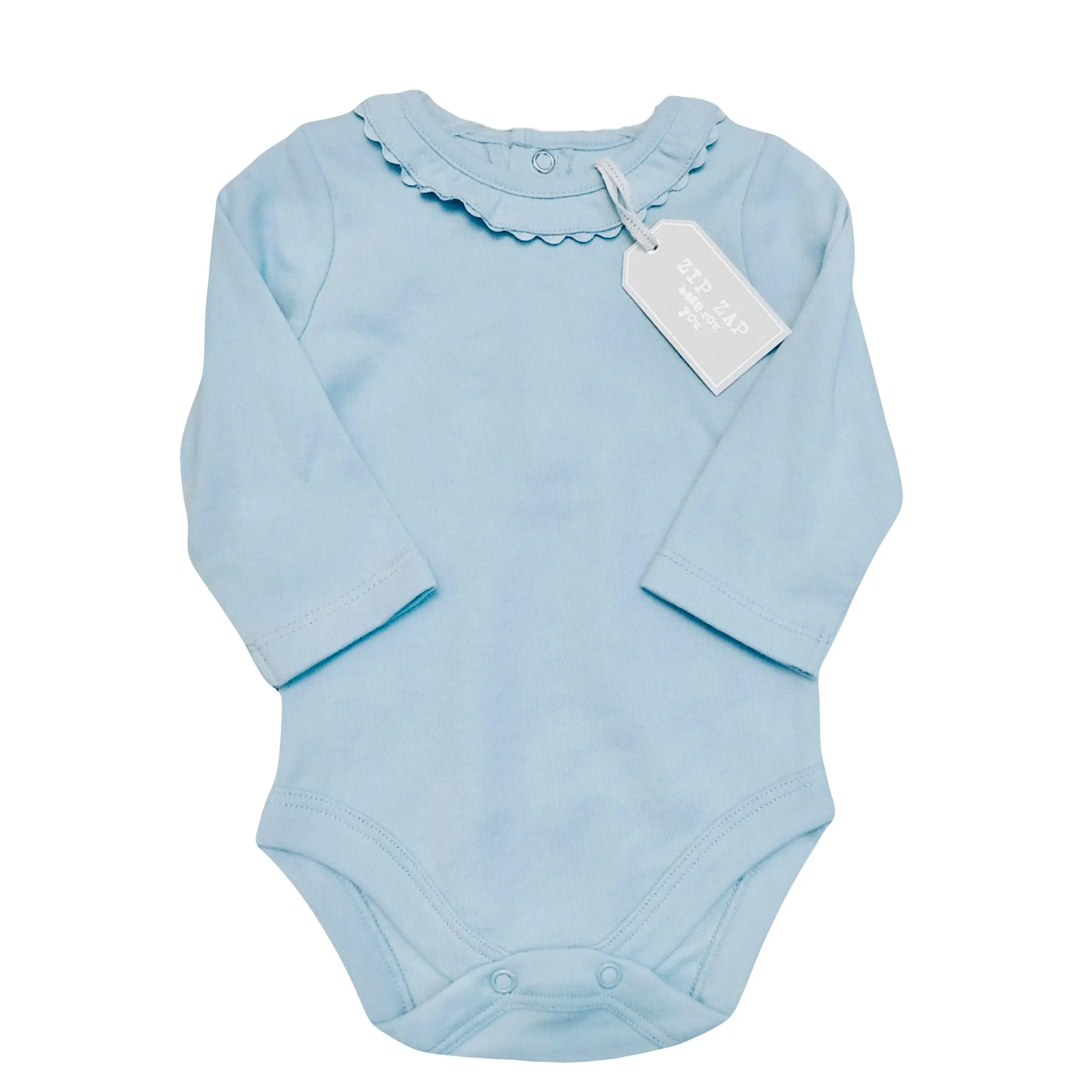 Baby Long Sleeve Scallop Collar Bodysuit