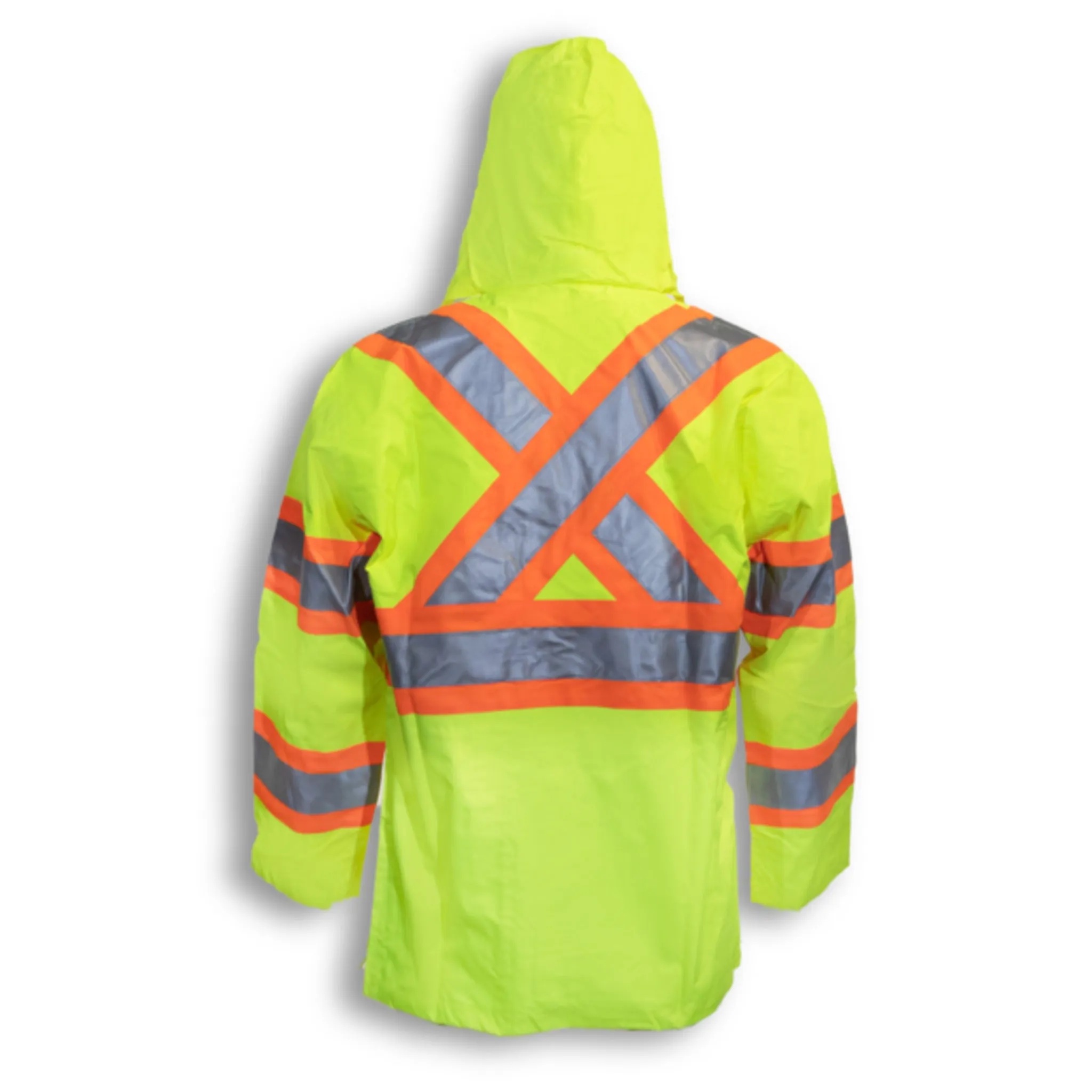 Big K Hi-Vis CSA 300D Polyester Waterproof Safety Jacket | Quilted Lining | Zipper Sides | CSA Approved | Durable & Warm | High Visibility