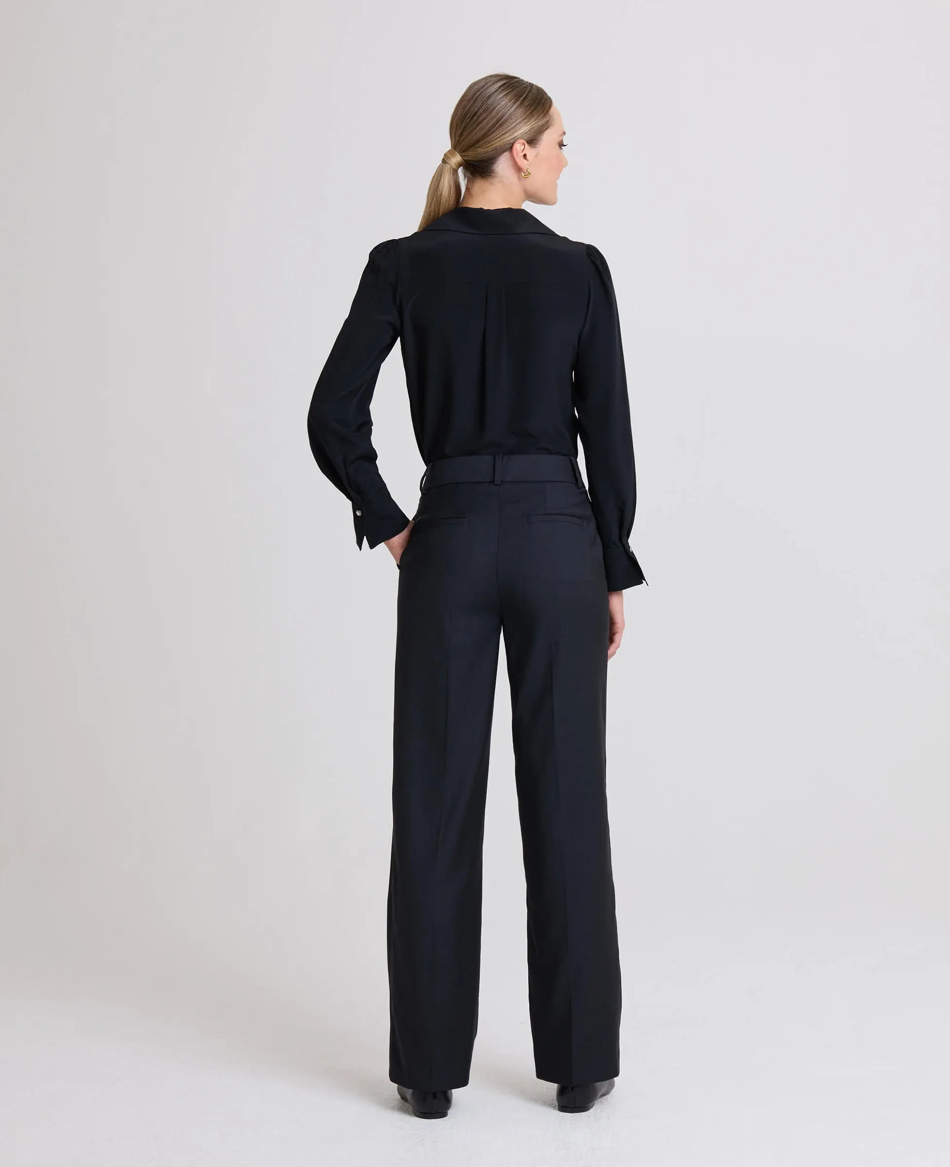 Birch Straight Leg Wool Trousers