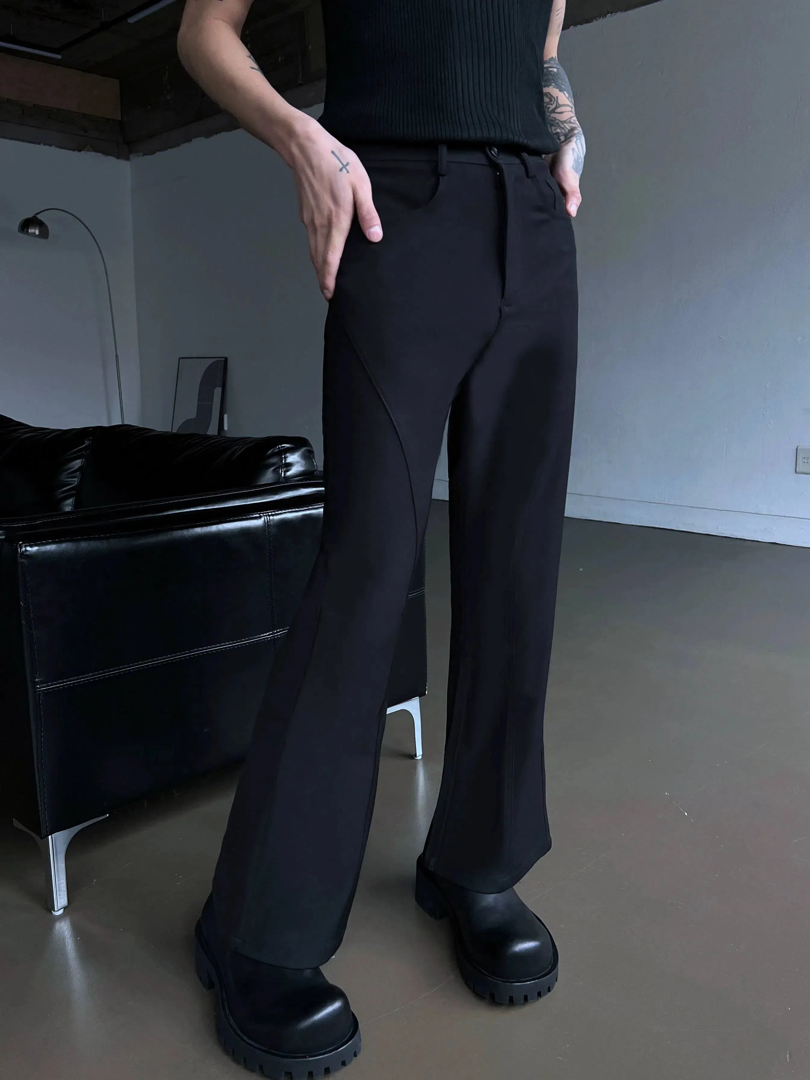 Black Slim Fit Dress Pants