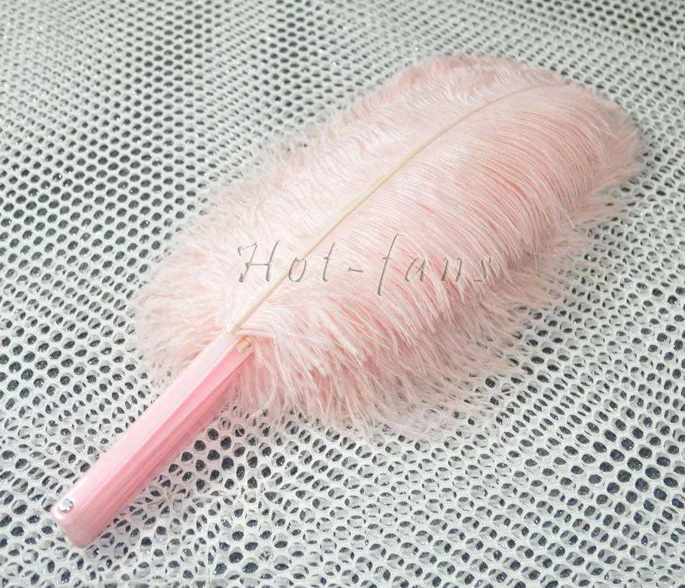 Blush Single layer Feather fan 25"x 45"