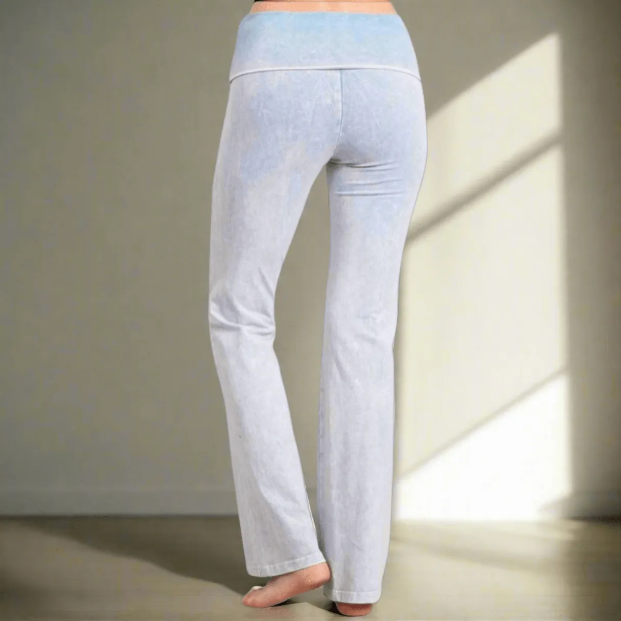 Bootcut Flare Mineral Washed Jeggings in Made in USA