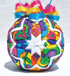 Bouquet of Color Quilted Ornament