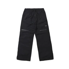 BSRBT FRONT ZP TRACK PANTS BLACK