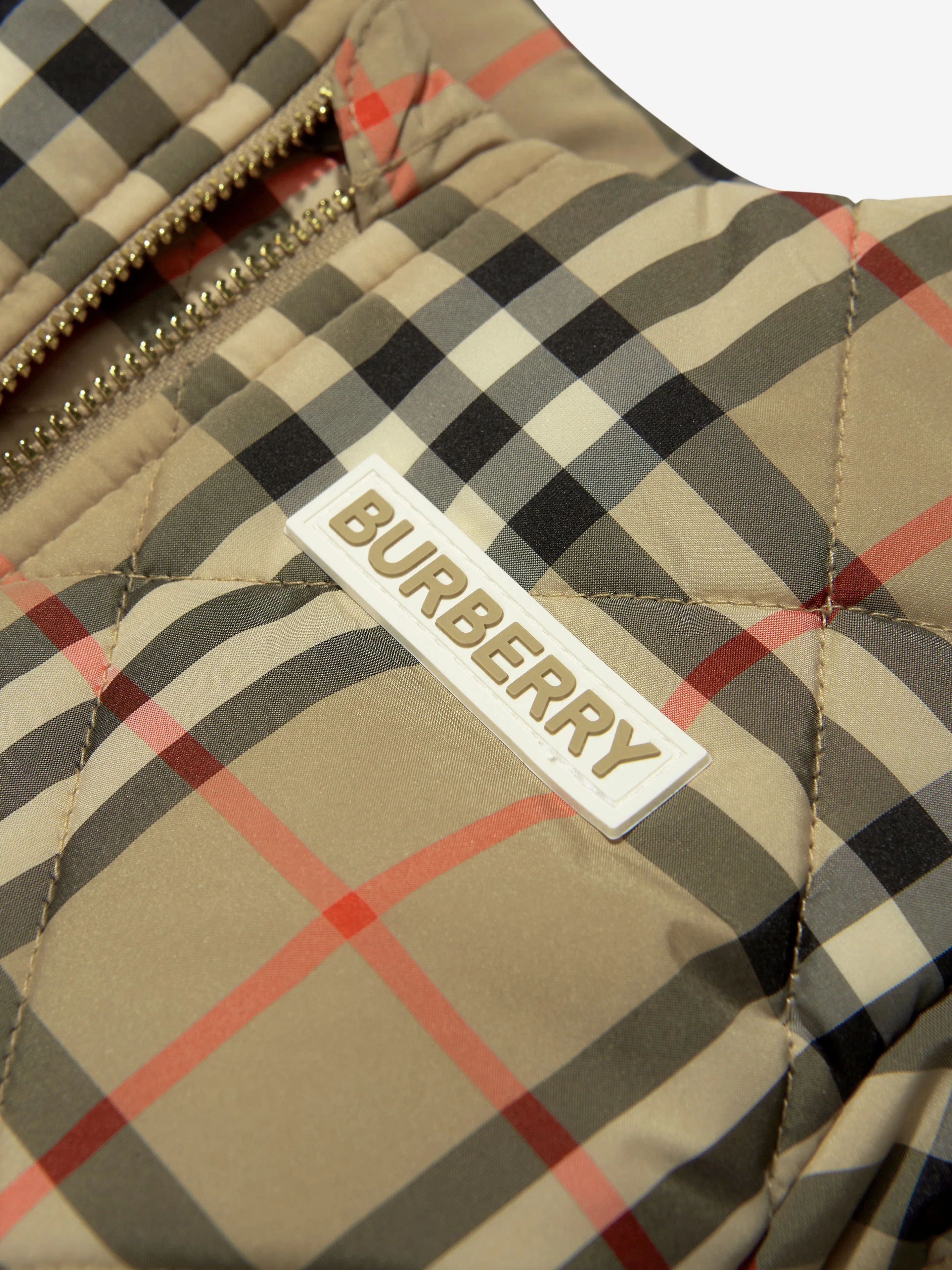 Burberry Baby Girls Abigail Check Quilted Jacket