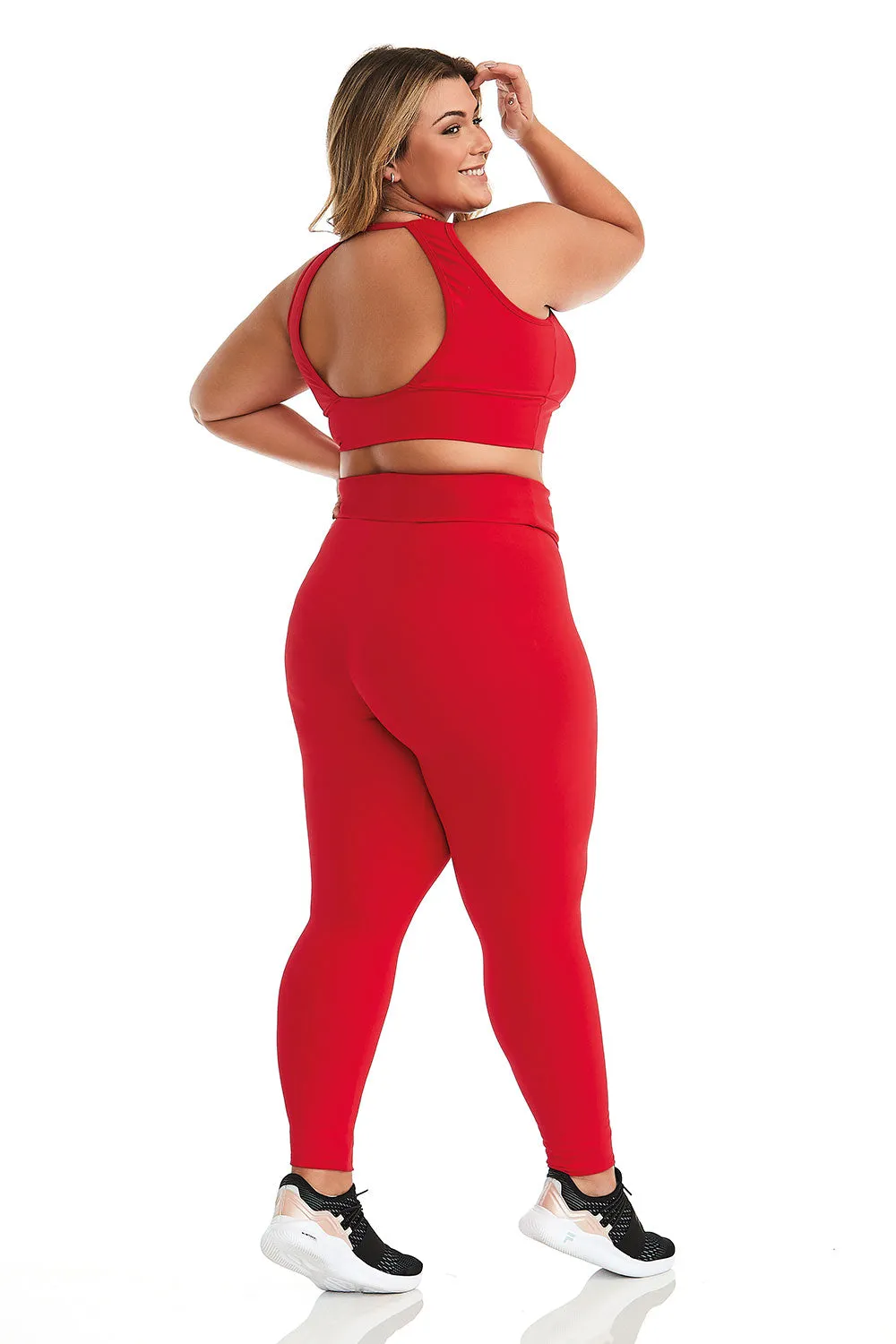 Cajubrasil Plus Size NZ Brave Legging Pants -Red