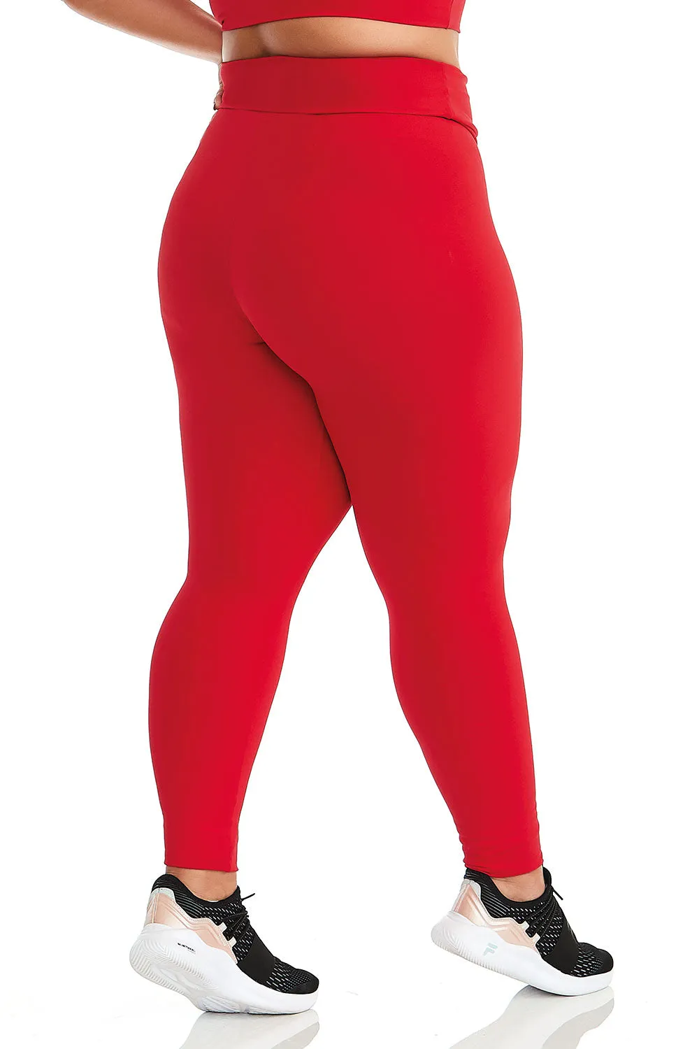 Cajubrasil Plus Size NZ Brave Legging Pants -Red