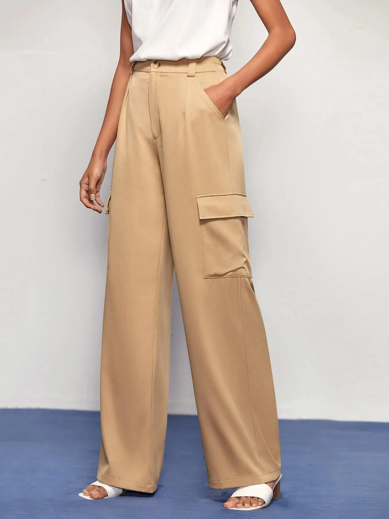 Cargo Pants With Flap Side Pockets