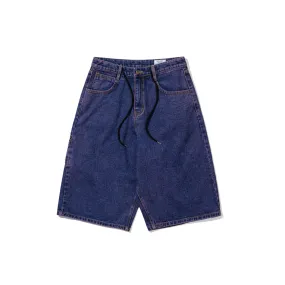 CARPENTER LOOSEFIT DENIM SHORT PANTS PURPLE