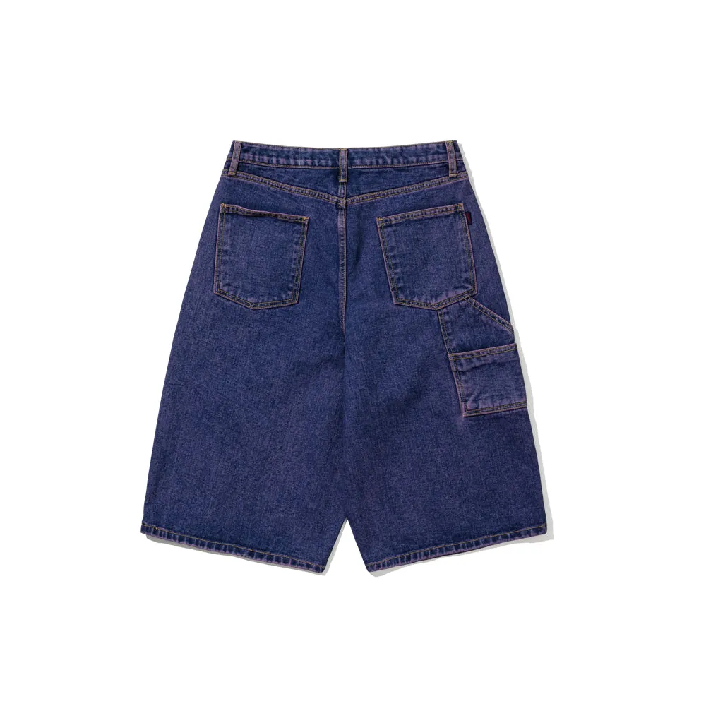 CARPENTER LOOSEFIT DENIM SHORT PANTS PURPLE