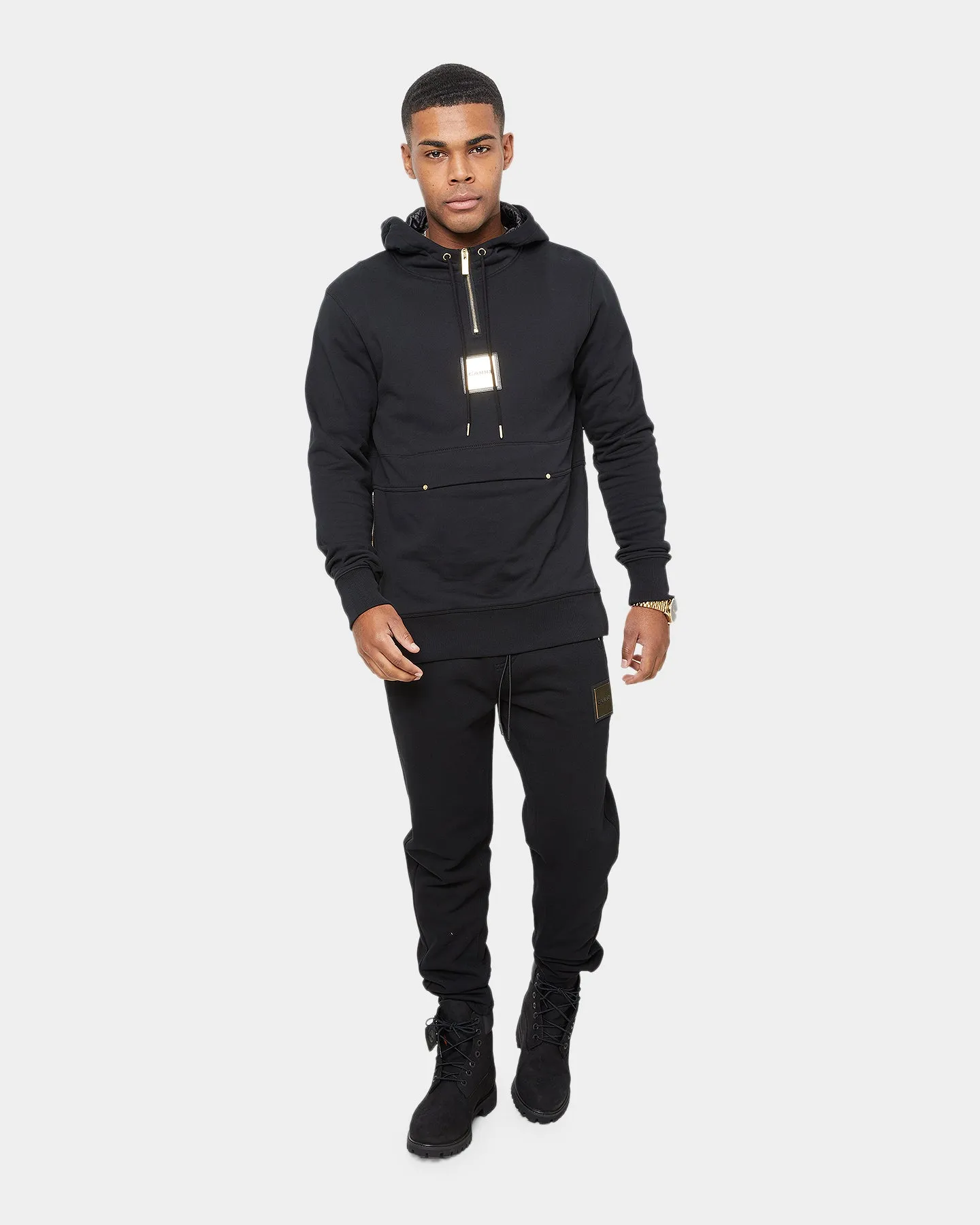 Carré Elite 3/4 Zip Hoodie Black