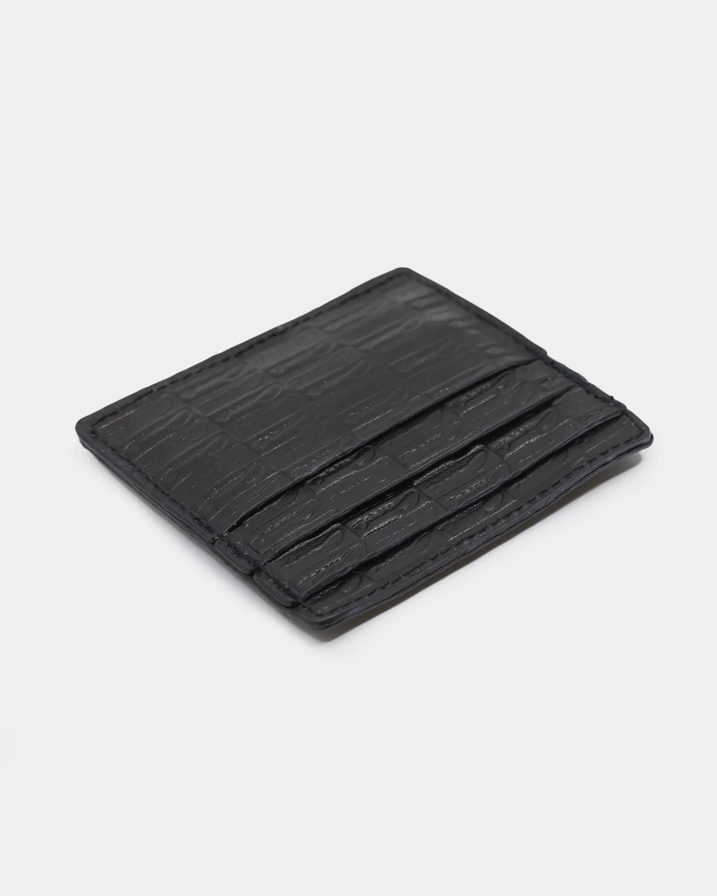 Carré Scripted Card Wallet Black