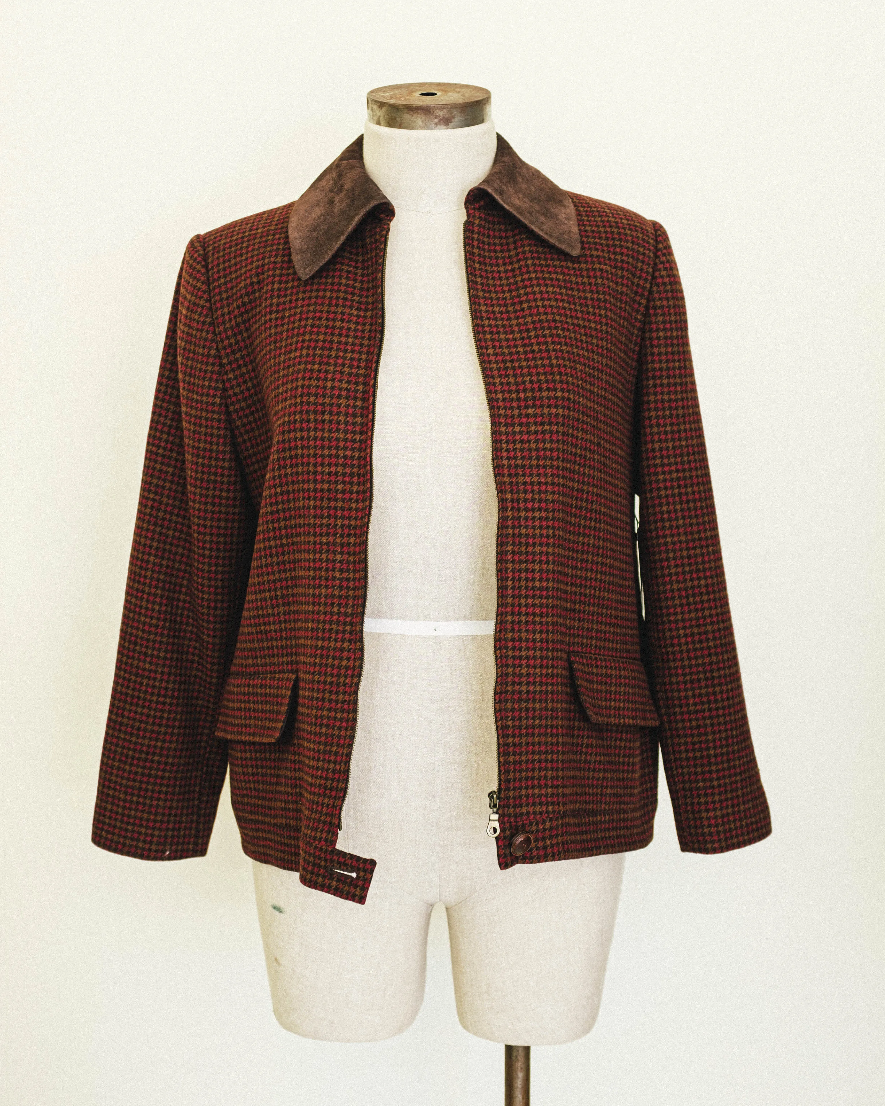 Cherry Houndstooth Jacket