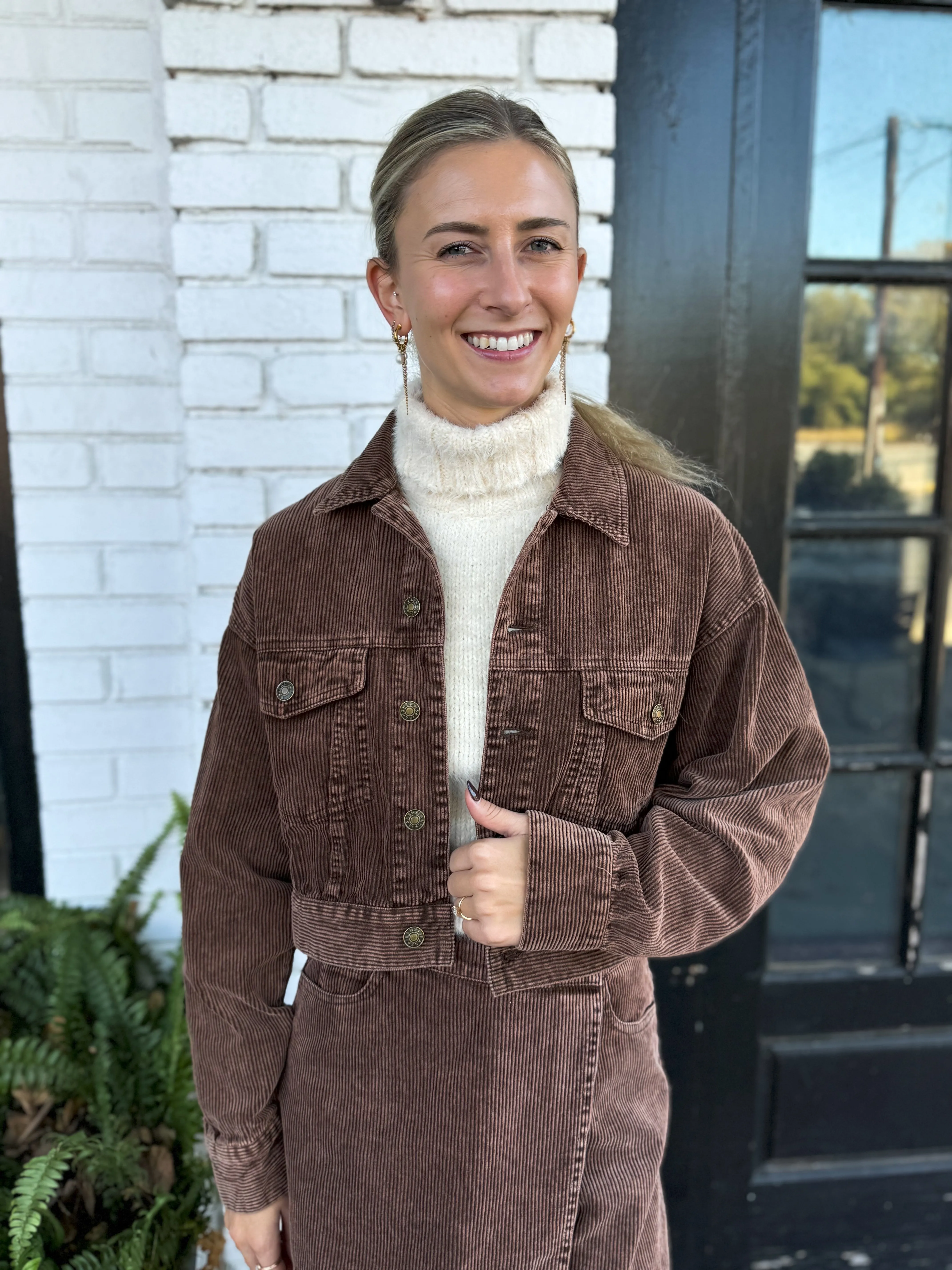 Cinnamon Spice Corduroy Jacket