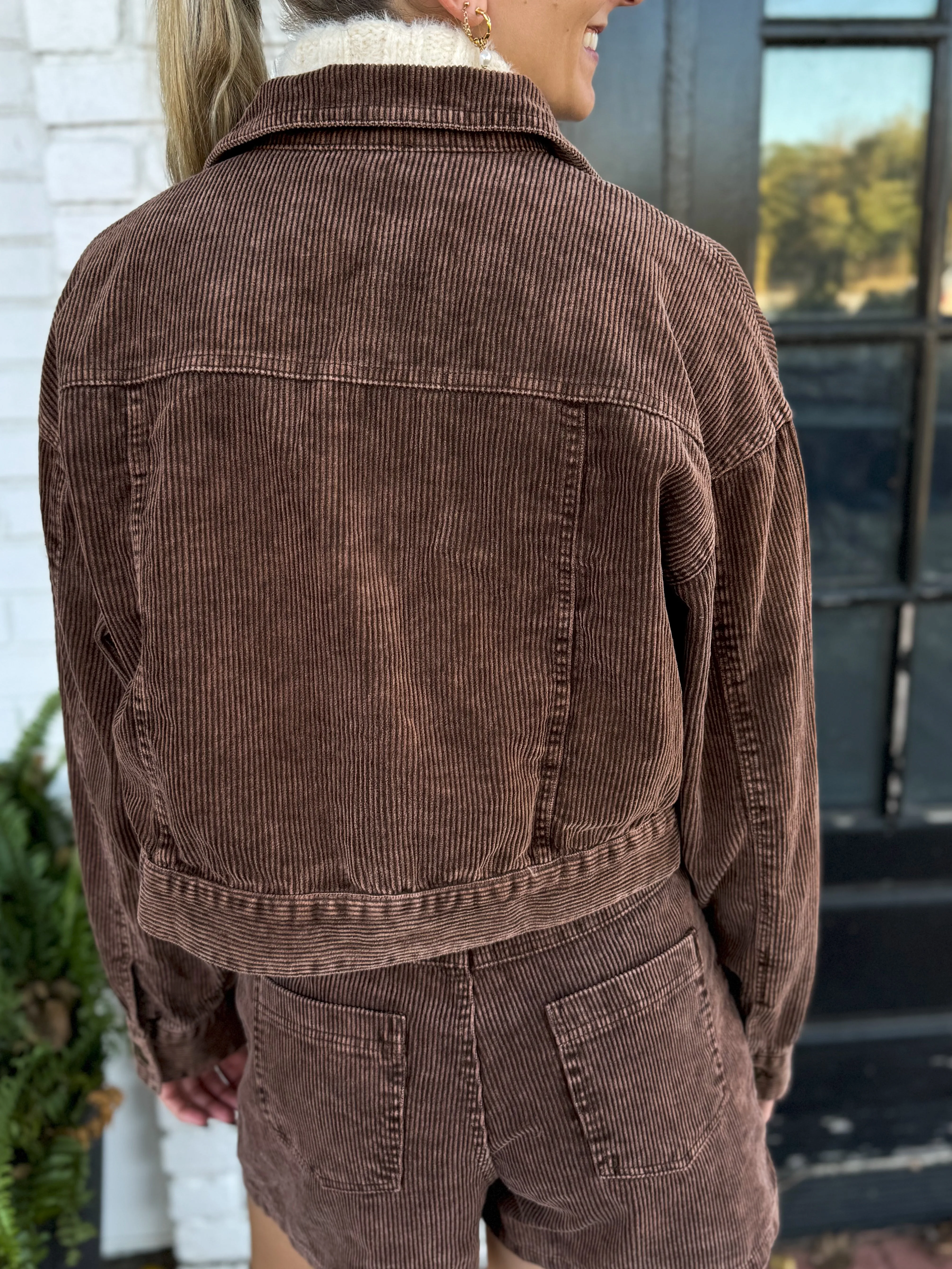 Cinnamon Spice Corduroy Jacket