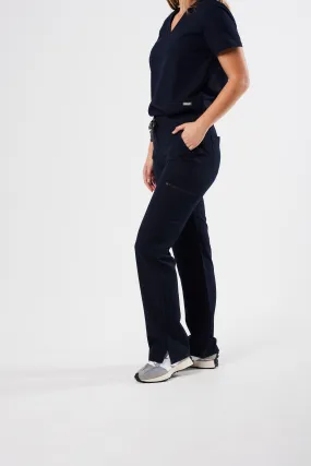 CLASSIC CARGO WOMEN'S SCRUB PANTS (NAVY)