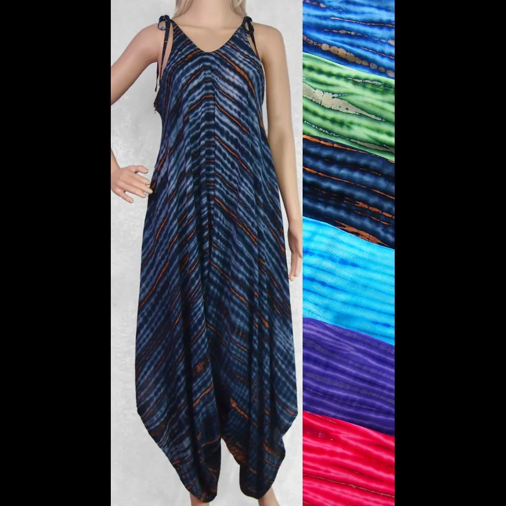 Coffee Tie-Dye Divided Dress