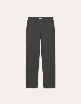 Como Herringbone Suit Pants in Black/Olive Night