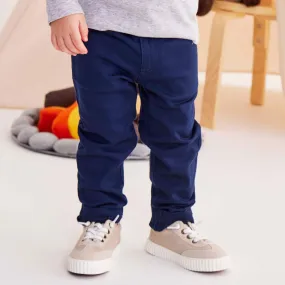 Cotton Stretch Twill Chino Navy