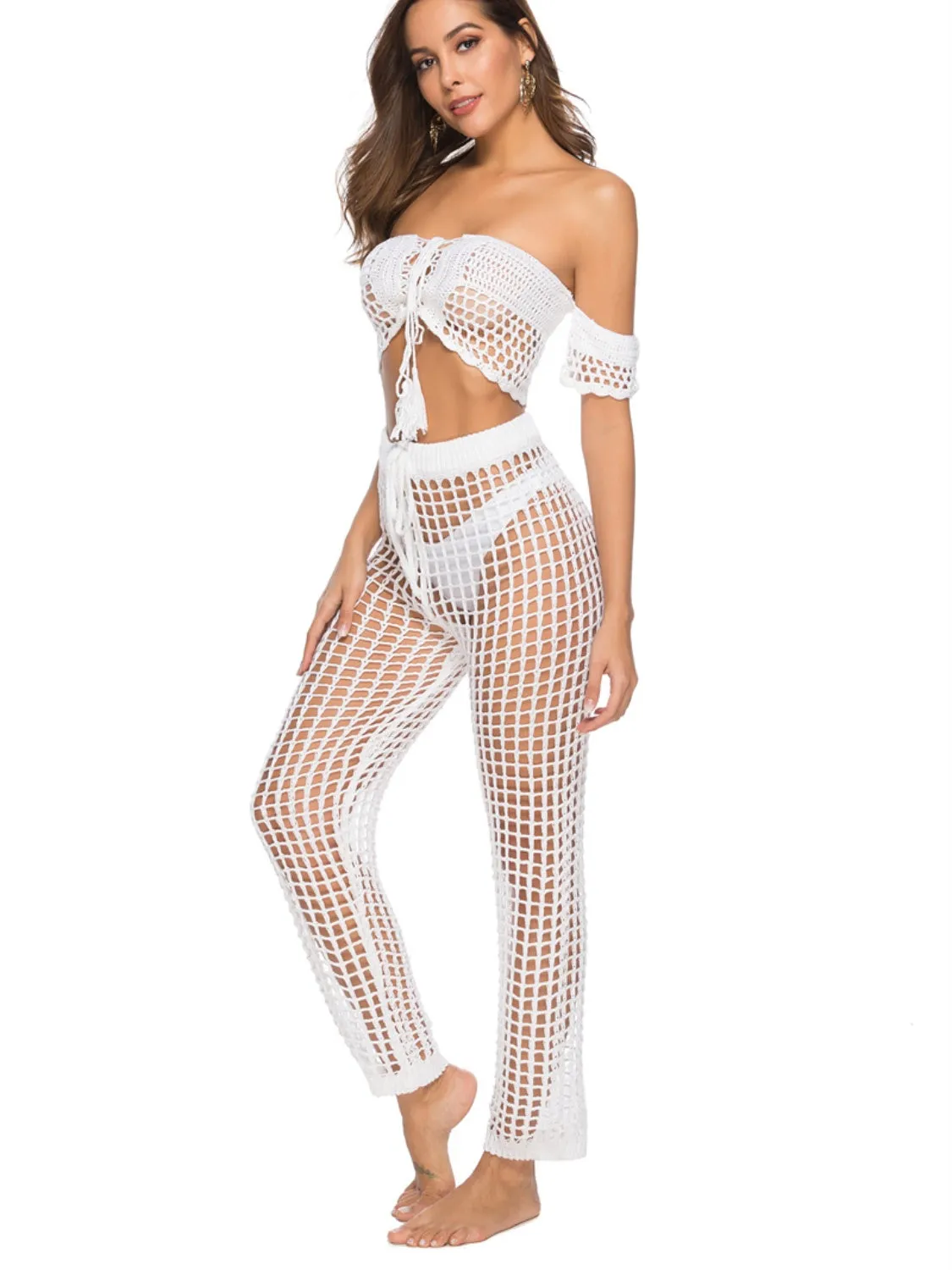 Cutout High Waist Swim Pants