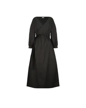 DELILAH WRAP DRESS BLACK