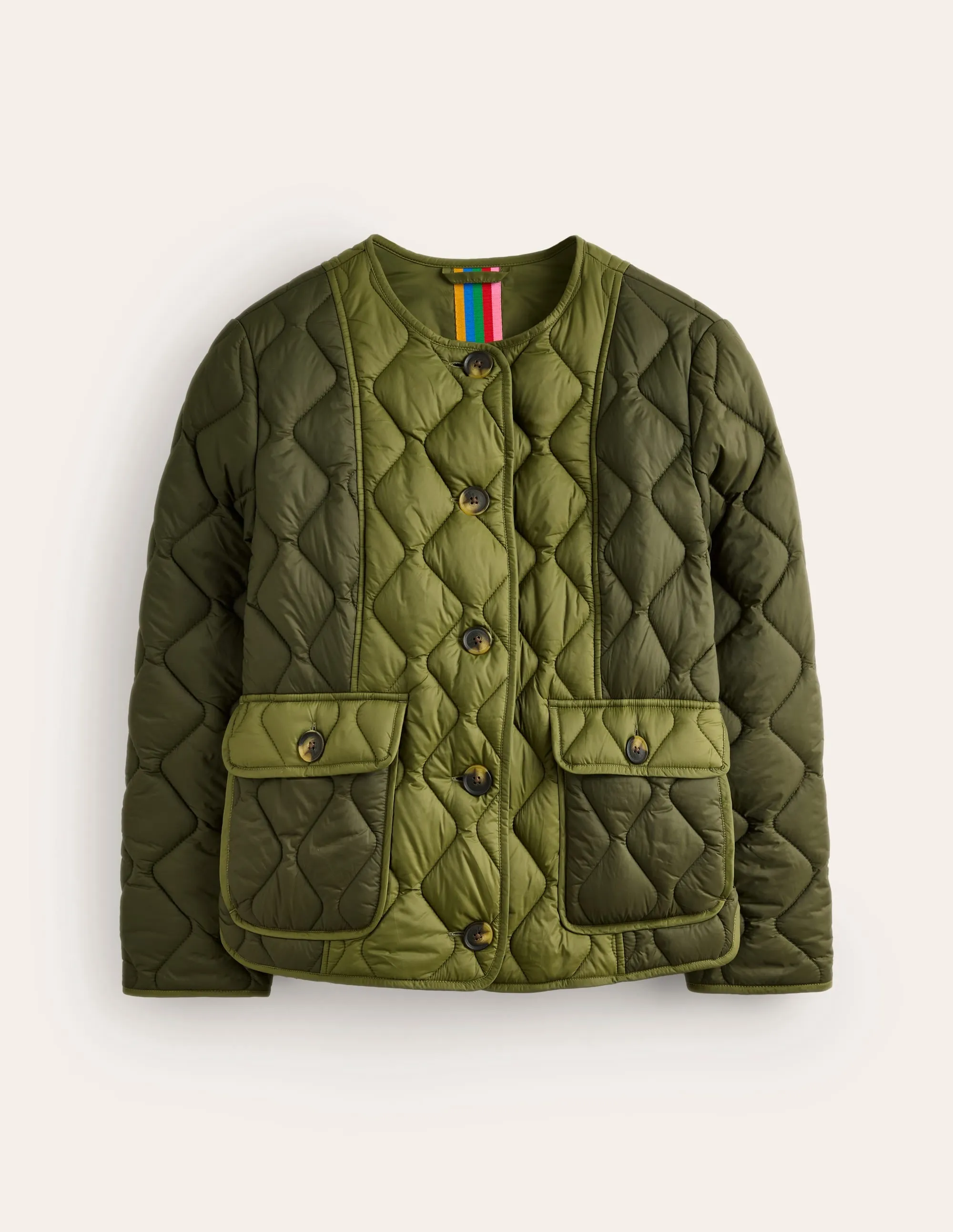 Derby Quilted Jacket-Winter Moss