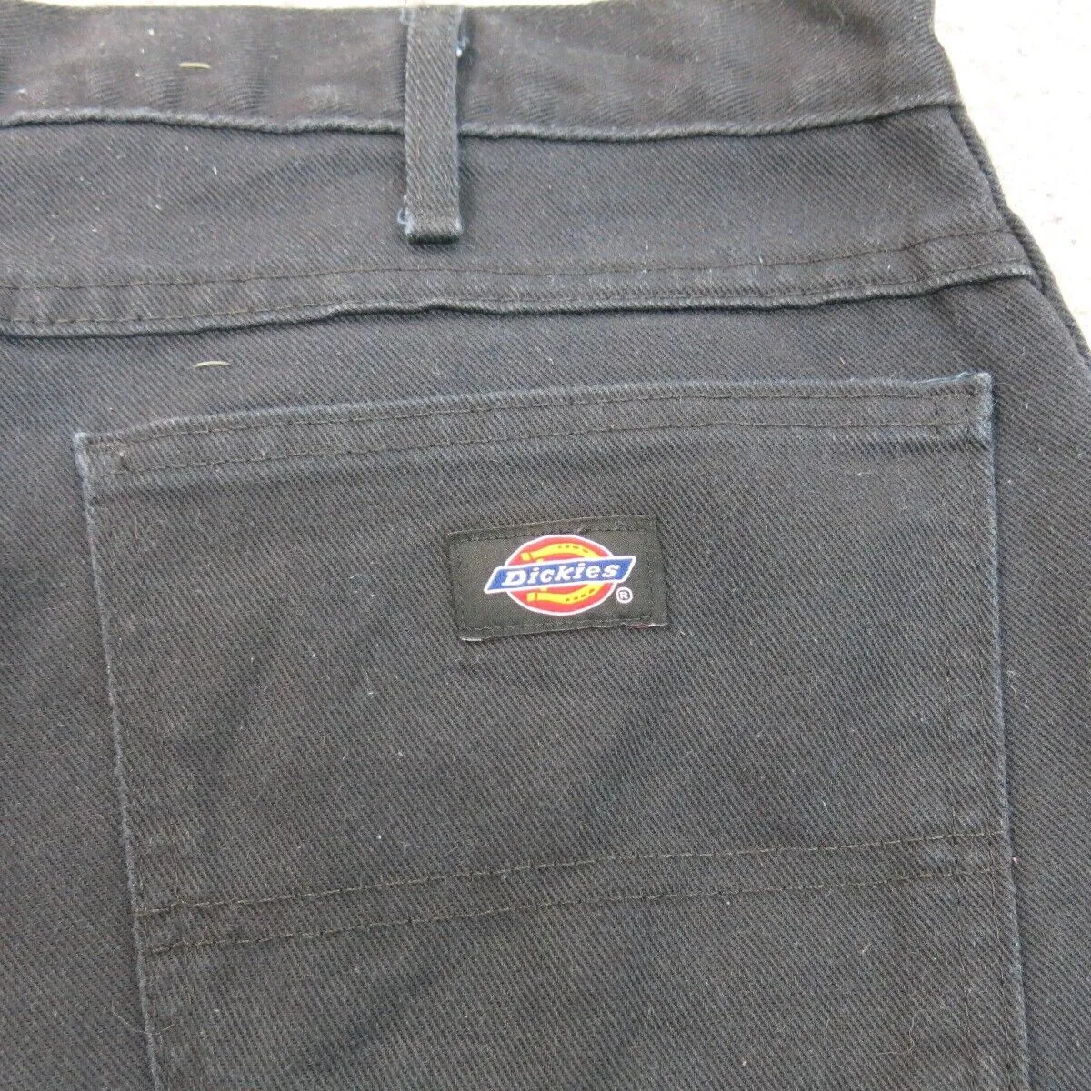 Dickies Pants Mens 38X32 Black Chino Straight Leg Relaxed Fit Workwear Outdoor