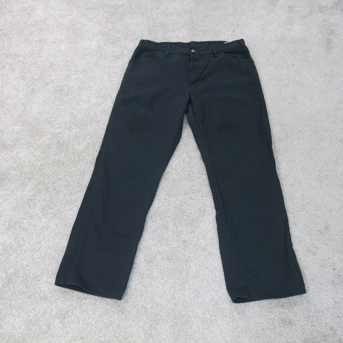 Dickies Pants Mens 38X32 Black Chino Straight Leg Relaxed Fit Workwear Outdoor