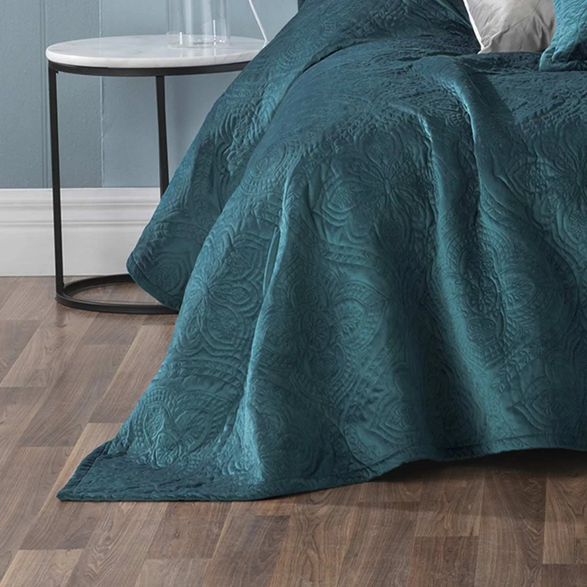 Dynasty Teal Coverlet Set Queen/King by Bianca