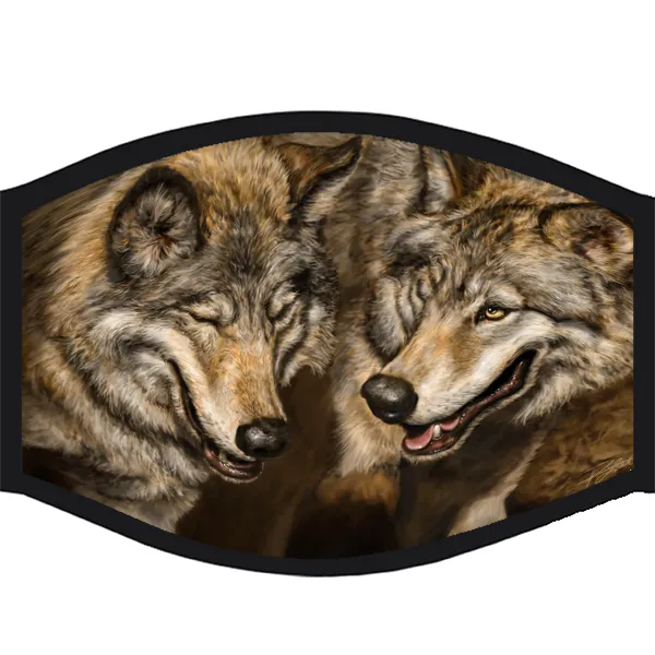 Face Mask - 2 Wolves