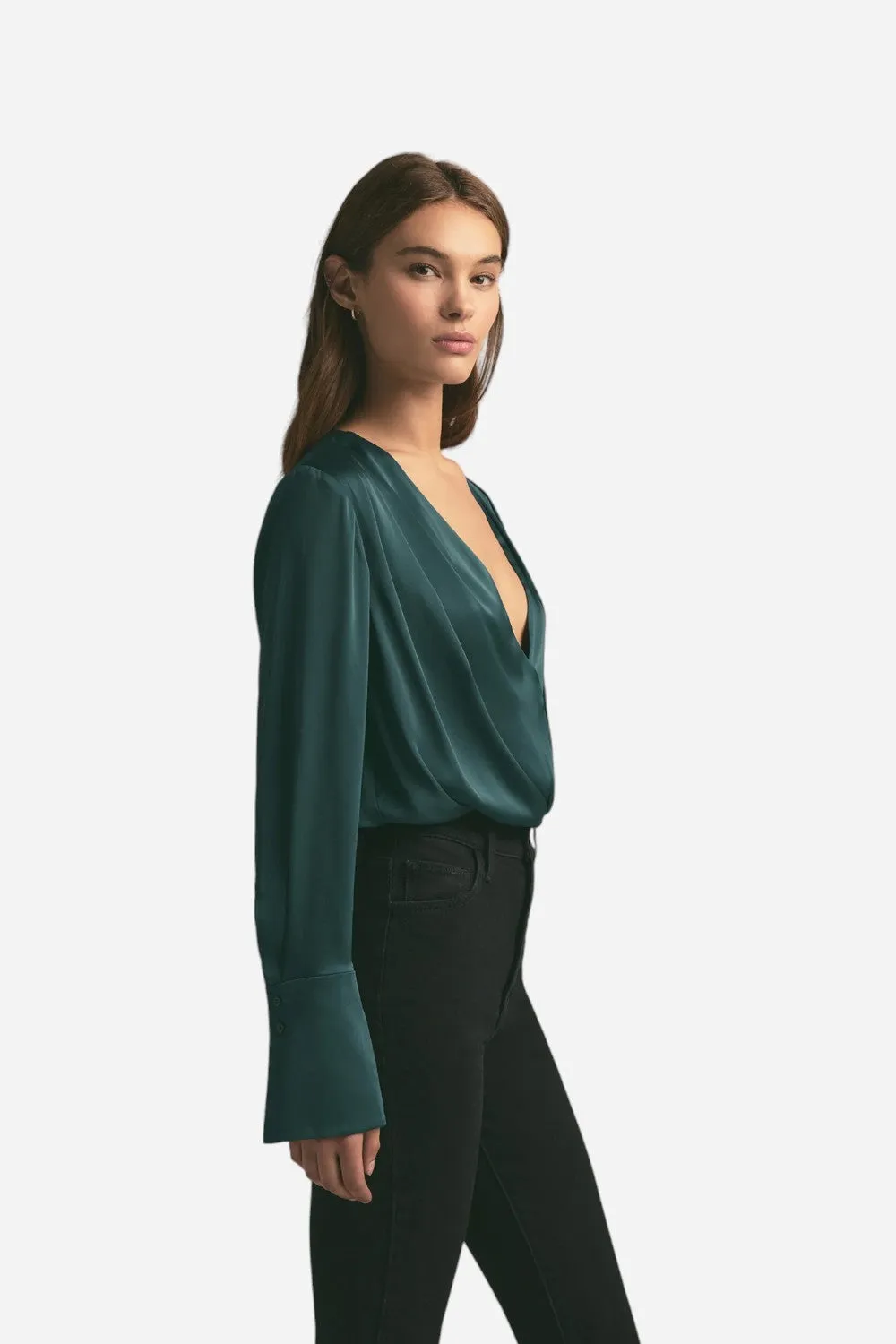 Favorite Daughter The Date Blouse in Juniper