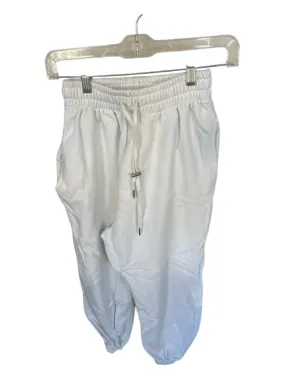 Frankie Shop Size M White Cotton Drawstring High Waist Jogger Pants