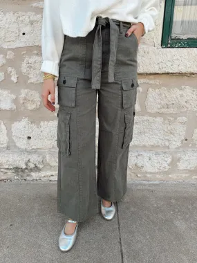 Franny Belted Loose Fit Cargo Pants