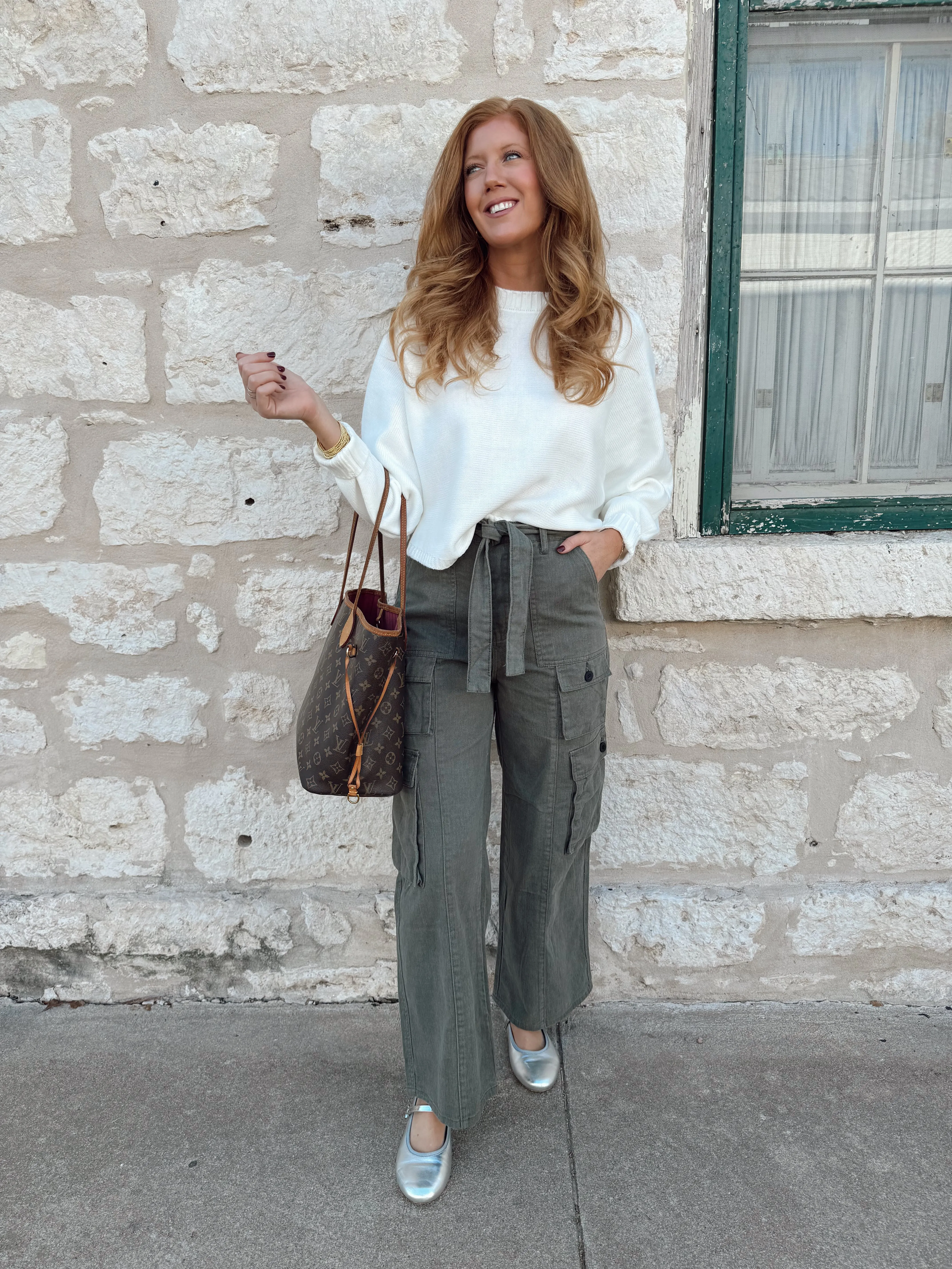 Franny Belted Loose Fit Cargo Pants