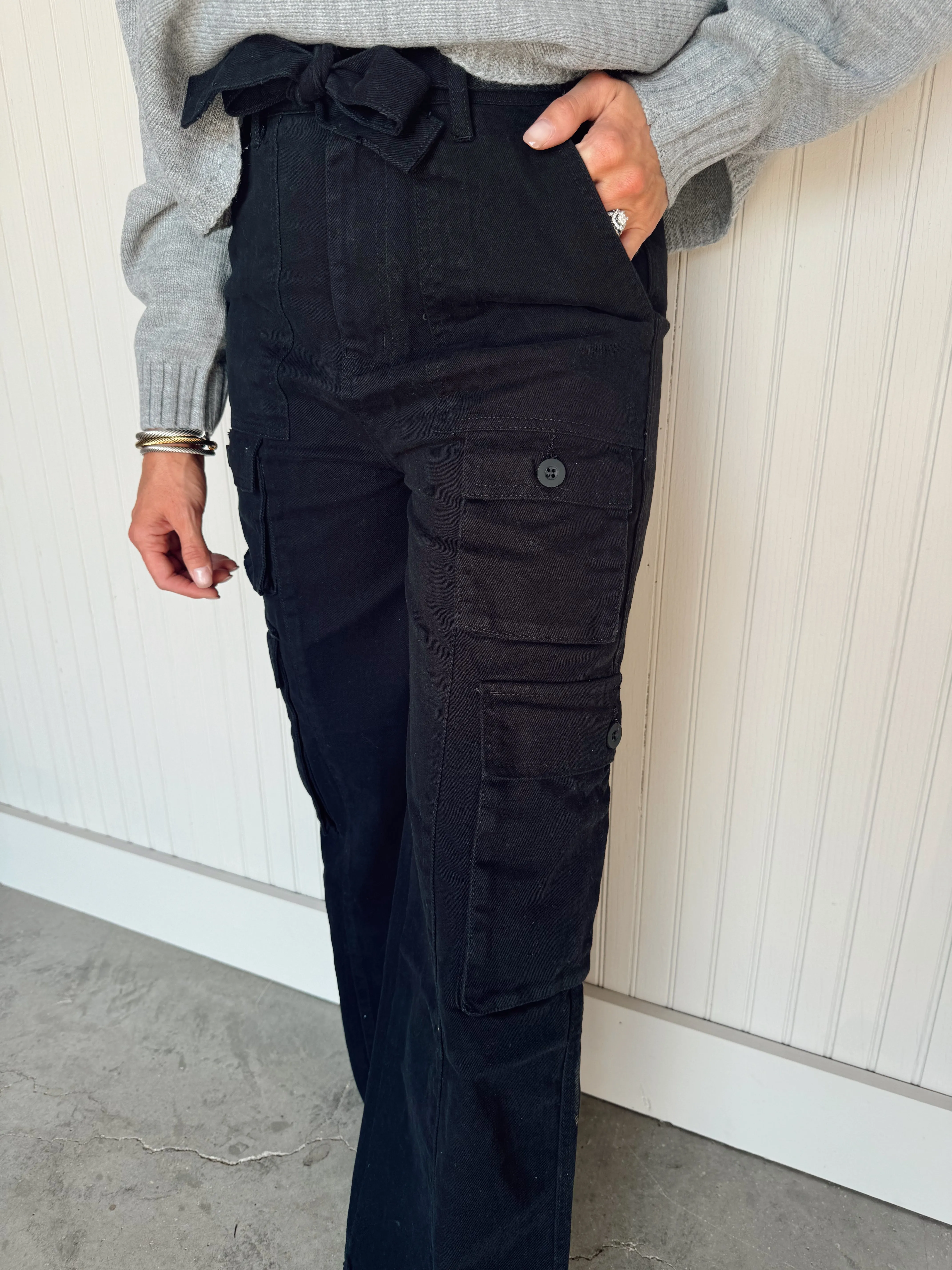 Franny Belted Loose Fit Cargo Pants