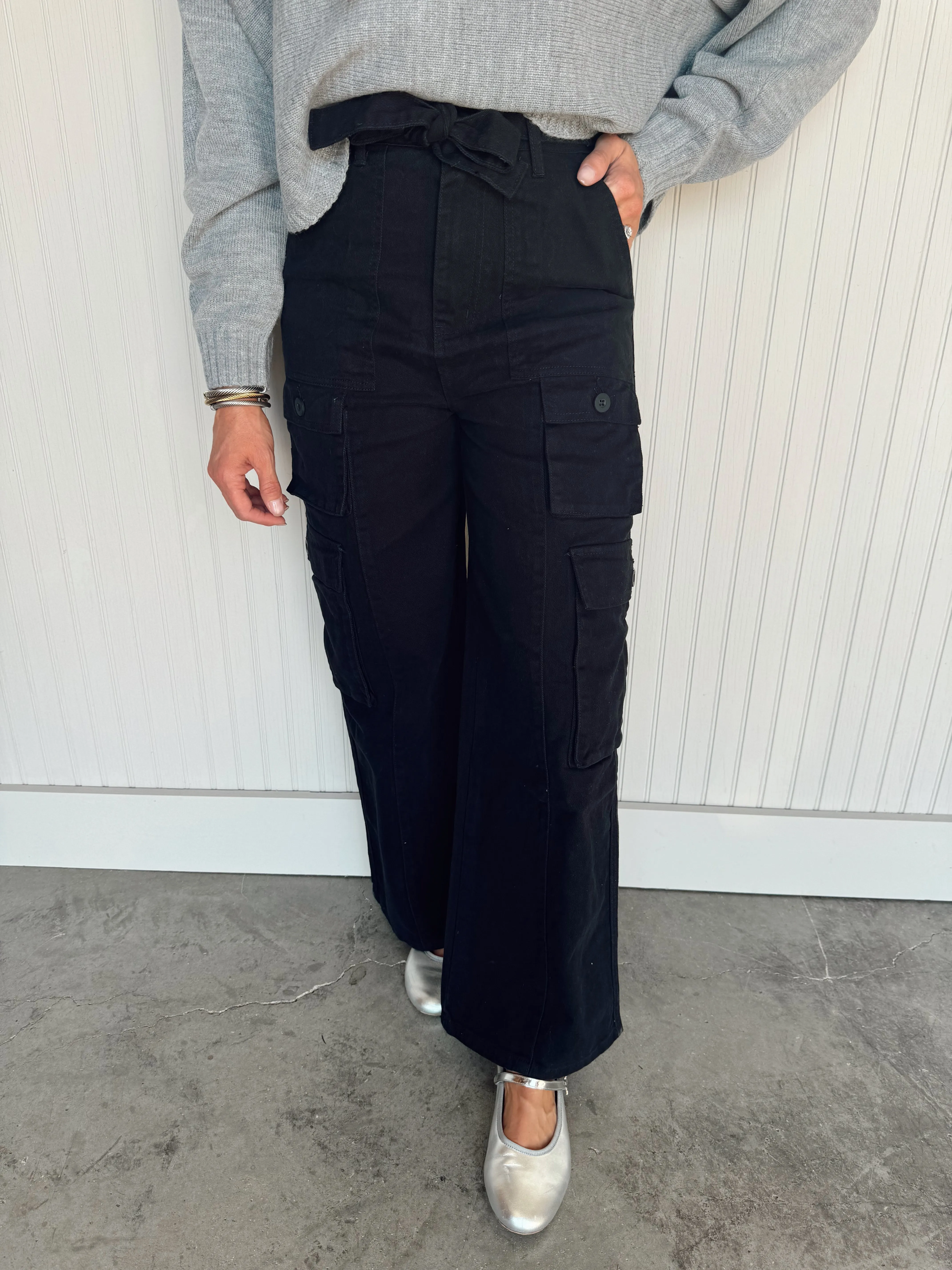 Franny Belted Loose Fit Cargo Pants