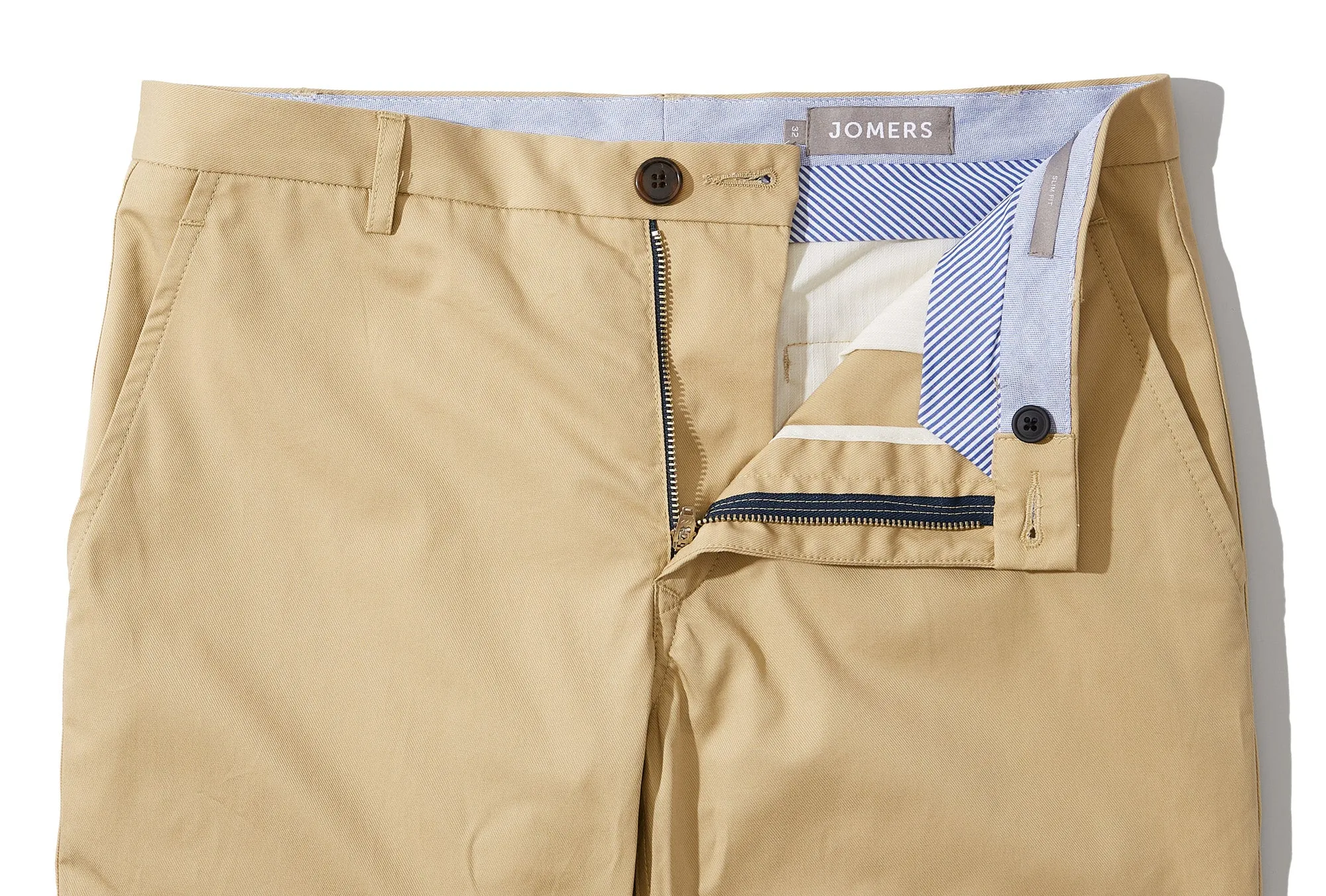 Gamal (Slim) - Khaki Serge Twill Chino