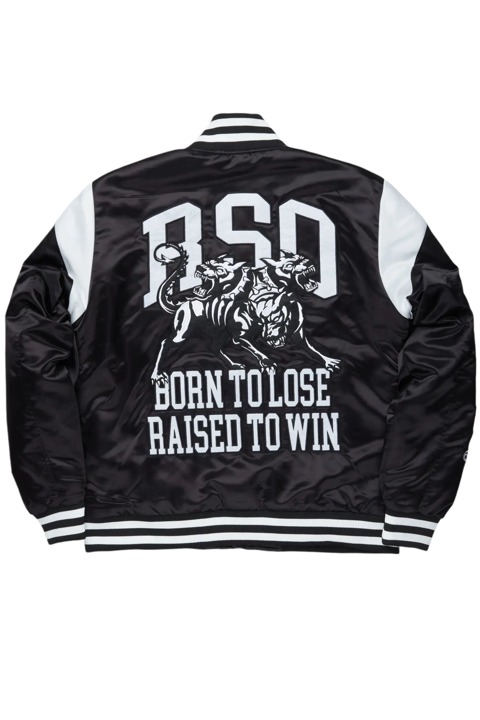 Geir Black Varsity Jacket