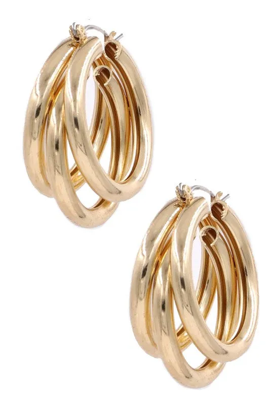 Gold Layer Hoops