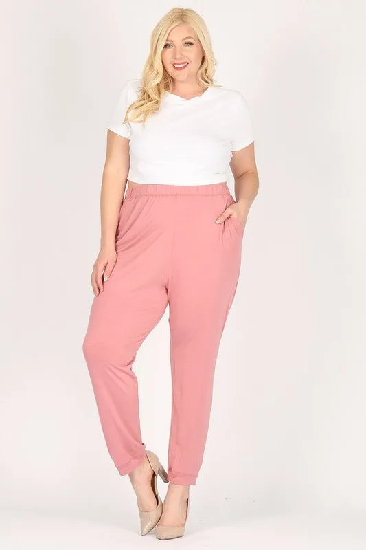 HI Curvy Plus Size Women High Waist Loose fit Pants