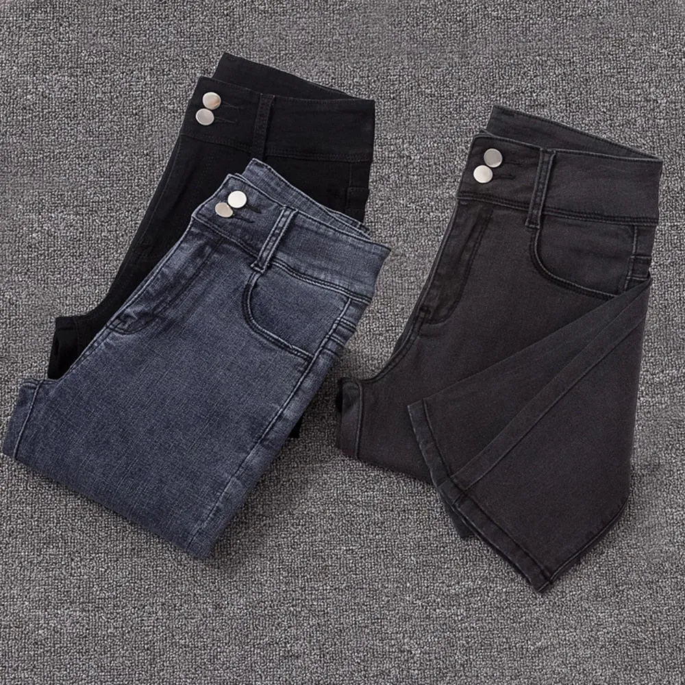 High Waist Casual Jeans