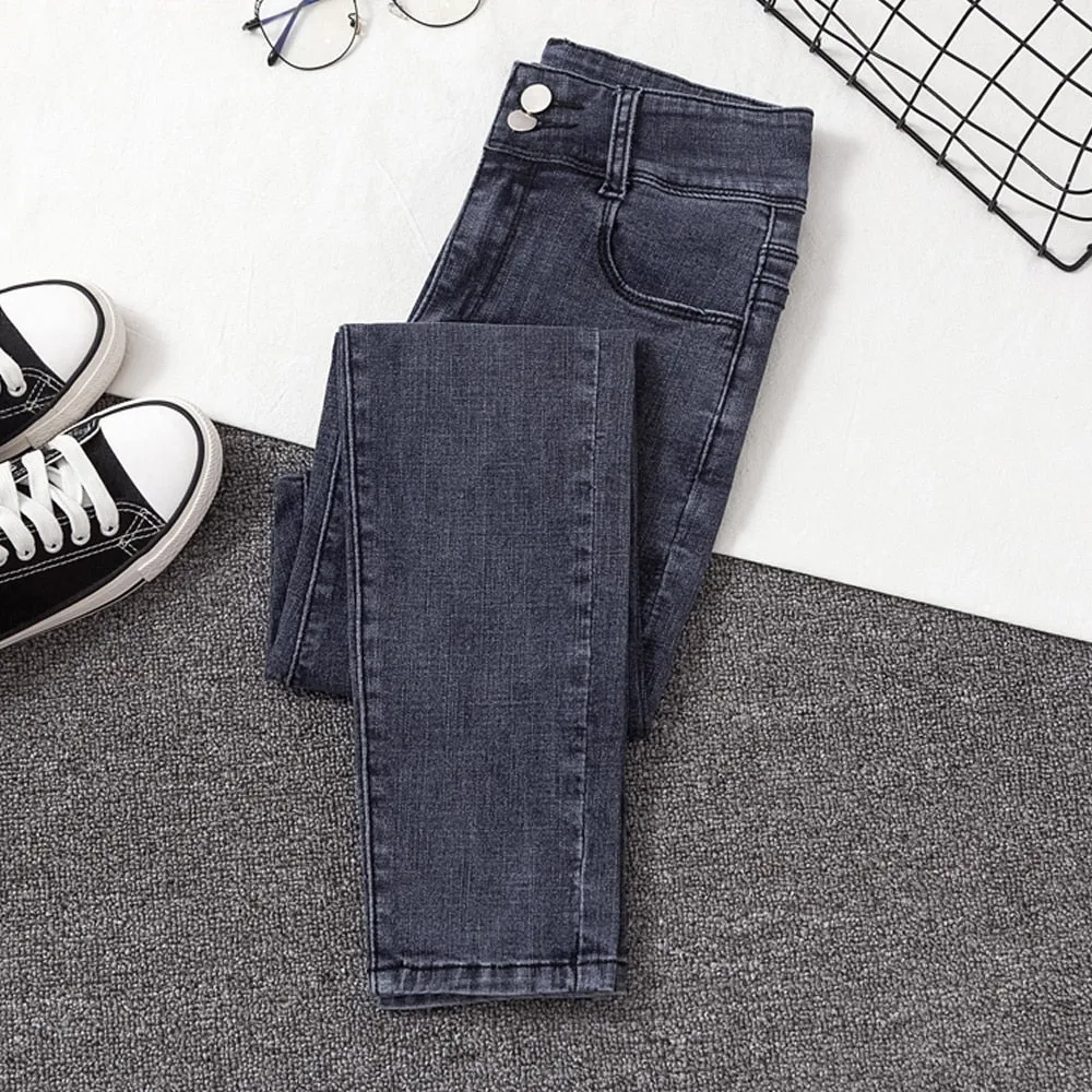 High Waist Casual Jeans