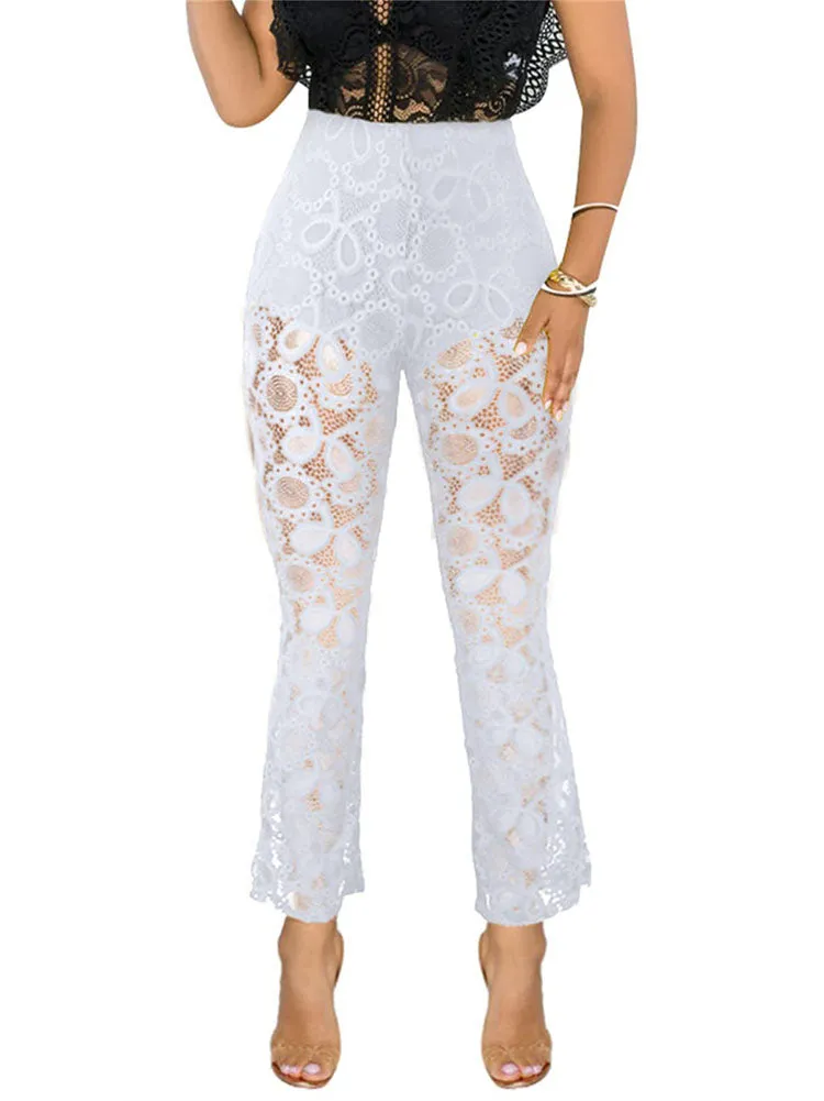 High Waist Cut Out tassels Long Pants